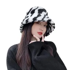 レディース帽子 バケットハット 秋冬 ファー帽子 サファリハット 縞柄 かわいい 小顔効果 おしゃれ ファッション ハット ファー ふわふわ あったか 厚手 もこもこ 大きいサイズ 軽量 旅行用 通勤 通学 プレゼント 誕生日 クリスマス 女優帽