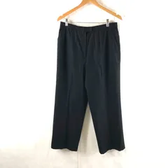 レリアン leilian パンツ センタープレス 日本製 黒 15+サイズ 951817