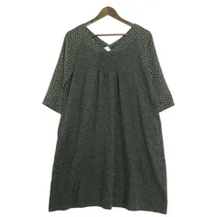 URBAN RESEARCH DOORS アーバンリサーチ 春夏★ ドット 総柄 ワンピース チュニック Aライン Sz.FREE レディース 紺