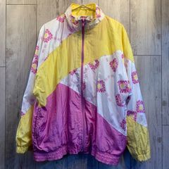 METRO WEAR トラックジャケット イエロー/ピンク【レディースM】