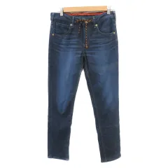 エドウィン EDWIN JERSEYS デニムパンツ ジーンズ スリムパンツ アンクル丈 裏起毛 ウォッシュ加工 S ダークインディゴ /YK11