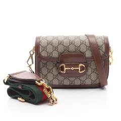 グッチ GUCCI ショルダーバッグ GUCCI × adidas ホースビット 1955 658574 ベージュ/ブラウン PVCコーティングキャンバス レザー ホースビット 1955 スモール ショルダーバッグ