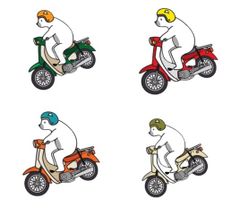防水加工ステッカー Ducati アウトドア用 VESPAベスパ 車 2枚セット バイク (Ducati)
