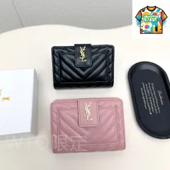 【今日特価】YSL Saint Laurent サン・ローラン ミニ財布シリーズ 頭層の小羊皮を使用-WTO輸入2