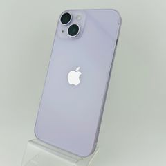 バッテリー良好 iPhone 14 128GB パープル SIMフリー(simロック解除済) 中古 本体 動作確認済  【最短送料無料】M-081