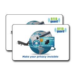 【新着商品】カード】 Guard RFID 2枚入り / 【厚さ0.3mm 海外旅行用品にクレジットカードや銀行カード、ICカードなどをスキミング被害や電子マネースリから守るカード! ヨタデータ・テクノロジ