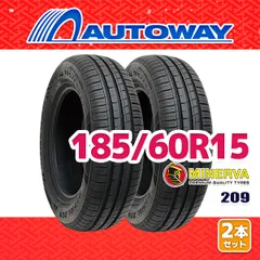 【AUTOWAY】 新品 185/60R15 サマータイヤ MINERVA 209 15インチ 2本セット 夏タイヤ オートウェイのサムネイル