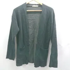 ◇ ⊇ nano universe ナノユニバース 長袖 カーディガン サイズS ブラック系 レディース E  【1503310013528】