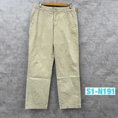 TOMMY HILFIGER トミー チノパンツ ベージュ ジップフライ 32/34 実寸W32in RN 77806 USA 海外輸入 古着 S1-N191