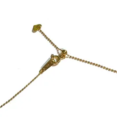 K18 18金　イエローゴールド　ボールチェーン ネックレス K18　0.8ｍｍ  45cm （無段階の長さ調整 スライド式アジャスター）