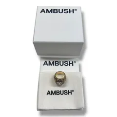 AMBUSH グラフィック　リング　ゴールド　シルバー925 AMBUSH グラフィック リング ゴールド シルバー925