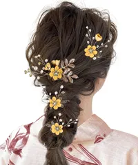 成人式 結婚式 ヘアアクセサリー 人気 ウェディング 大人 パール 花 和装 発表会 【Baramoly】髪飾り 着物 レディース 振袖 袴 七五三 卒業式 入学式