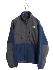 【お得なクーポン配布中!】 ノースフェイス デナリ ジャケット メンズ M / アウトドア フリース ナイロン ジャンパー フルジップ ブルゾン ハイネック ツートン 灰 青