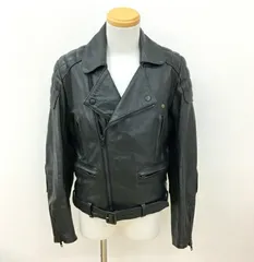 GOLDTOP シングルライダース ロンドンから直輸入！シングル 襟付 黒 レザー 牛革 ライダース