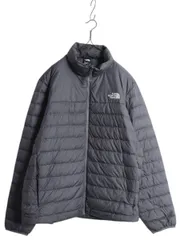 【お得なクーポン配布中!】 ノースフェイス ナイロン ダウン ジャケット メンズ XL / The North Face ブルゾン ハイネック フルジップ キルティング 550フィル グレー