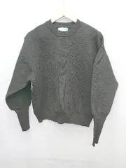 ◇ NOMINE ノミネ ボリュームスリーブ ラメ 長袖 ニット セーター サイズ F ブラック ブラウン系 レディース P 【1304100017050】のサムネイル