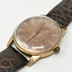 稼動品　セイコー クラウン スペシャル オートマチック　手巻き　ゴールド　ブラック　傷あり　J14100E 管理番号KKVKO672