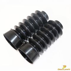 バイク フォークブーツ 39パイ 42パイ 185mm 汎用 ゴム系 / ボバー / アメリカン / スポーツスター / カフェスタイル / マグナ / ドラッグスター等