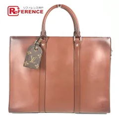 LOUIS VUITTON ルイヴィトン ビジネスバッグ サックプラホリゾンタルジップ M55733 レザー ブラウン