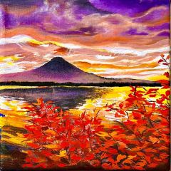 美しい秋の富士山