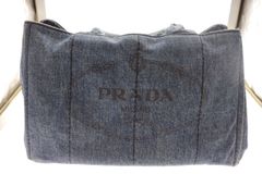 PRADA　カナパ　デニム　ハンドバッグ　正規品