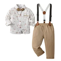 子供服 キッズ フォーマル スーツ ブレザー 男の子 ベビー服 3点セット シャツ パンツ サスペンダー 卒園式 入園式 七五三 お宮参り タキシード風 結婚式 入学式 80 90 100 110 120 130 140cm