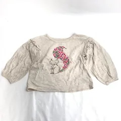 baby GAP【ギャップ★長袖Ｔシャツ【18-24/1-2歳/オフホワイト/ベージュホワイト】赤ちゃん/Tops/Shirt◆BJ077-j