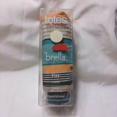 totes/トーツ　brella  tiny 5section   グリーンオレンジブラックカラー 未使用品　AA594
