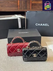 【今日特価】Vintage Chanel 24b ねじれチェーンハンドル バッグ-WT0輸入