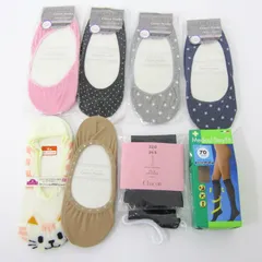 チャコット トップバリュ他 ストッキング フットカバー等 未使用 8点セット まとめて 大量 レディース chacott etc