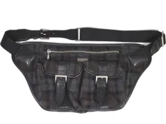 美品 バーバリー ブラックレーベル ウエストバッグ ボディバッグ