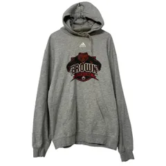 adidas プリントスウェット パーカー M グレー アディダス スポーツ レスリング プルオーバー 裏起毛 古着卸 アメリカ仕入 a612-7400