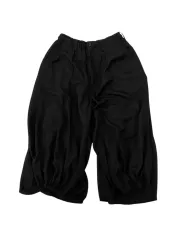 美品　ヨウジヤマモト　サルエルパンツ　バルーン　カラス　裾ベルト　カーキ　S Yohji Yamamoto サルエルパンツ バルーン カラス 裾ベルト