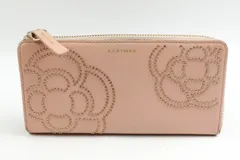 クレイサス 長財布 小銭入れあり フラワーモチーフ ロングウォレット ブランド レディース ピンク CLATHAS 【中古】のサムネイル