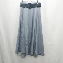 ◇ Θ◎ REDYAZEL レディアゼル ロング フレアー スカート サイズM ブルー系 レディース E  【1410290029312】