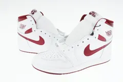 ナイキ NIKE AIR JORDAN 1 HIGH 85 Metallic Burgundy エアジョーダン1 ハイ '85 メタリックバーガンディ BQ4422-161 27.5 ホワイト ブランド古着ベクトル 中古▲■241113 