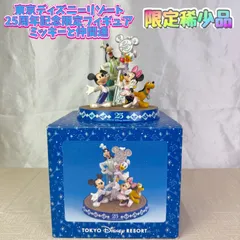 【稀少品】東京ディズニーリゾート　25周年記念限定フィギュア　ミッキーと仲間達