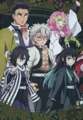 【中古】アニメ系トレカ W7-33[SEC]：悲鳴嶼行冥＆甘露寺蜜璃＆不死川実弥＆伊黒小芭内＆時透無一郎