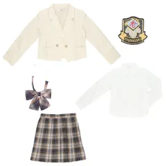 ☆ ベージュ ☆ M ☆ フォーマルスーツ pk00 フォーマルスーツ 女の子 セットアップ フォーマル スーツ ジャケット 白シャツ シャツ スカート 制服 子供服 こども服 キッズ 上下セット 上下 セット 子供 子ども こども 韓国 おしゃれ