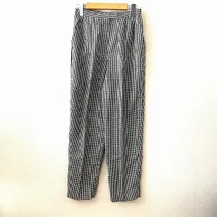 #anc レリアン Leilian パンツ 9 黒 白 ギンガムチェック 薄手 センタープレス レディース [936107]のサムネイル