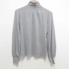 美品 VIVIENNE TAM ヴィヴィアンタム ラメ パワーネット 長袖 ハイネック プルオーバー レイヤード カットソー サイズ1 グレー レディース 古着 中古 美品 VIVIENNE TAM ヴィヴィアンタム ラメ パワーネット 長袖