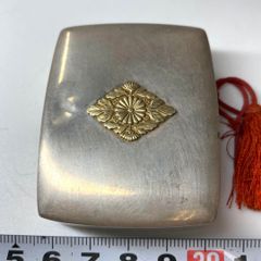 ボンボニエール 純銀鶴亀三越100g 足込最大幅約6.8㎝東Y8-0507☆1F