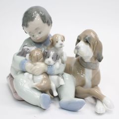 美品　リヤドロ　みんなお友達　犬 339)【美品】リヤドロ LLADRO 陶器人形 5456 みんなお友達 犬