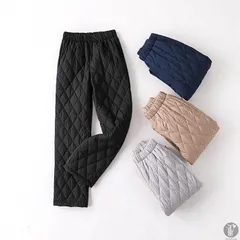 中綿パンツ レディース ダウン綿パンツ 軽量 真冬 防寒ズボン ボトムス ワイドパンツ ジョガーパンツ 2タイプ 暖か M3ps247