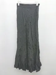 ◇ MOUSSY マウジー ロング丈 フレア スカート サイズ2 ネイビー ブラック レディース P  【1406240027378】