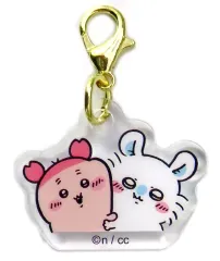 【中古】キーホルダー モモンガ＆古本屋 「ちいかわ なんか小さくてかわいいやつ ちいかわレストラン 食欲そそるHOTなフェア HOTなミニアクリルチャームinカプセル」