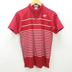 G■ヨネックス/YONEX COOL 半袖ドライポロシャツ/スポーツウェア【S】赤/men's/108【中古】■