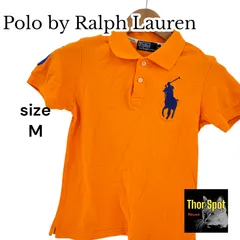 POLO by Ralph Lauren ポロバイラルフローレン 半袖ポロシャツ オレンジ ワンポイントロゴ Mサイズ