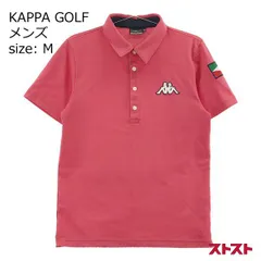 KAPPA GOLF カッパゴルフ 半袖ポロシャツ レッド系 M [240001892940]#
