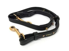 ■美品■ Chloe クロエ レザー バッグ用 ショルダーストラップ 斜め掛け レディース ブラック系 BS0509のサムネイル